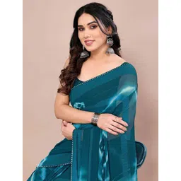 KALINI Tie and Dye Poly Chiffon Saree-picture-26