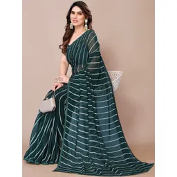 KALINI Tie and Dye Poly Georgette Leheriya Saree-picture-37