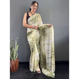 KALINI Tie and Dye Zari Pure Georgette Saree-image-25