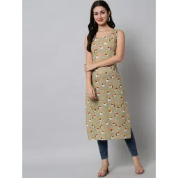 KALINI Women Beige Printed Kurta-picture-30