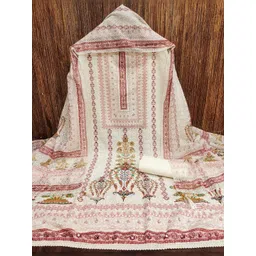 KALINI Women Cotton Blend Embellished Dress Material-picture-19