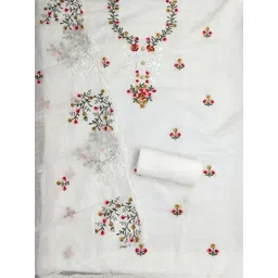 KALINI Women Cotton Blend Embroidered Dress Material-picture-38