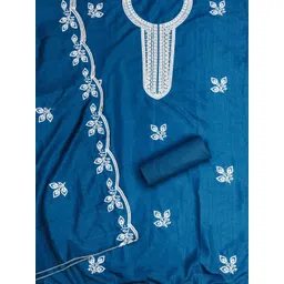 KALINI Women Cotton Blend Embroidered Dress Material-picture-31