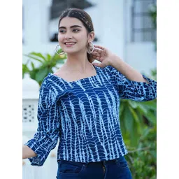 KALINI Women Dyed Square Neck Cotton Top-picture-41