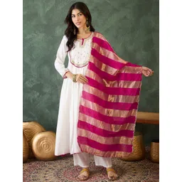 KALINI Women Embroidered A-Line Kurta Set-picture-12