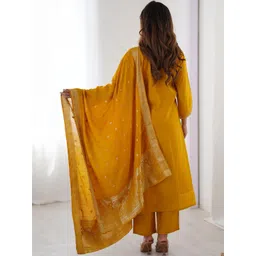 KALINI Women Embroidered A-Line Kurta Set image 1