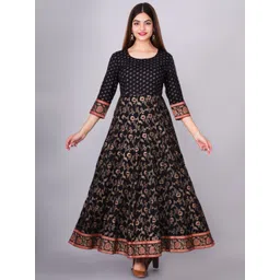 KALINI Women Ethnic Motifs Embellished Gotta Patti Floral Anarkali Kurta-image-35
