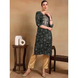 KALINI Women Ethnic Motifs Embroidered Kurta-picture-10