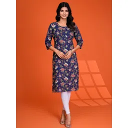 KALINI Women Floral Kalamkari Printed Kurta-picture-29