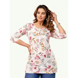 KALINI Women Floral Print Kurta-picture-17