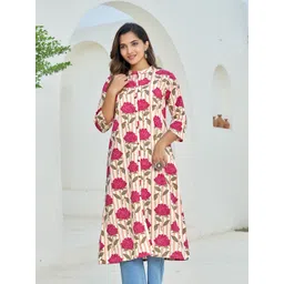 KALINI Women Floral Printed Cotton Kurta-picture-40