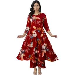KALINI Women Floral Printed Kurta with Palazzos-picture-26