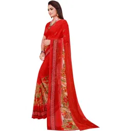 KALINI Women Floral Printed Saree With Blouse Piece image 2