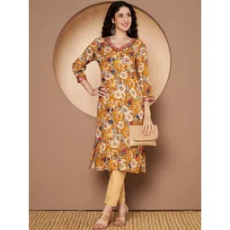 KALINI Women Floral Printed Straight Kurta-picture-26