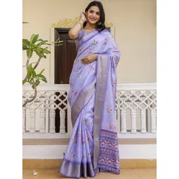 KALINI Women Floral Printed Woven Design Saree-picture-24