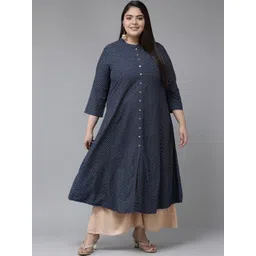 KALINI Women Leheriya Printed Indie Prints Kurta-picture-11