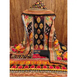 KALINI Women Multi Printed Silk Blend Unstitched Dress Material-picture-31