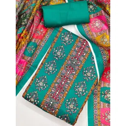 KALINI Women Multi Printed Silk Blend Unstitched Dress Material-picture-39