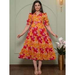 KALINI Women Mustard Viscose Rayon Kurtas-picture-33