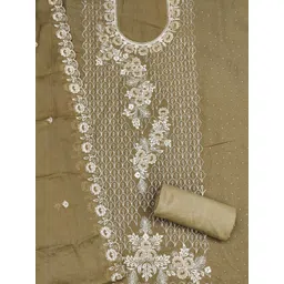 KALINI Women Poly Georgette Embroidered Dress Material-picture-34