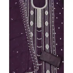 KALINI Women Poly Georgette Embroidered Dress Material-picture-38