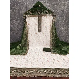 KALINI Women Poly Georgette Embroidered Dress Material-picture-28