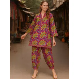 KALINI Women Printed Cotton Blend Kurta Sets-picture-19