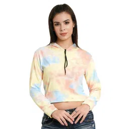 KALINI Women Printed Hooded Sweatshirt-picture-13