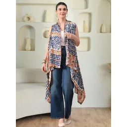 KALINI Women Printed Longline Shrug-picture-10