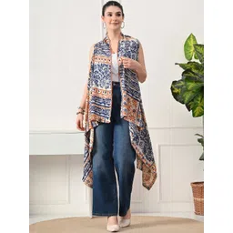 KALINI Women Printed Longline Shrug-picture-14