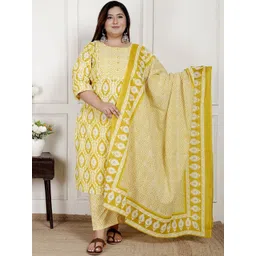 KALINI Women Printed Pure Cotton Kurta Sets With Dupatta-picture-27