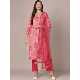 KALINI Women Printed Regular Kurta with Trousers & With Dupatta-picture-41