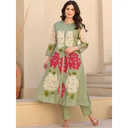 KALINI Women Printed Viscose Rayon Kurta Sets-picture-23