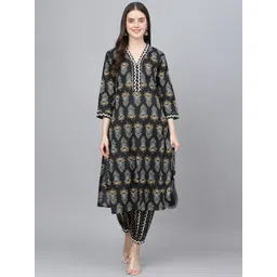 kalini Women Pure Cotton Kurta Pant Set-picture-12