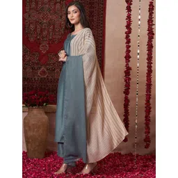 KALINI Women Regular Kurta with Palazzos & With Dupatta-picture-37