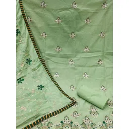 KALINI Women Set of 3 Pieces Cotton Unstitched Dress Material-picture-14