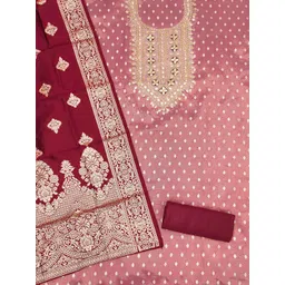 KALINI Women Silk Blend Woven Design Dress Material-picture-26