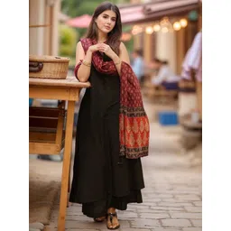 KALINI Women Solid Kurta with Palazzo & Dupatta-picture-32