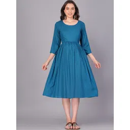 KALINI Women Thread Work Maternity Kurta-image-8