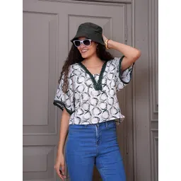 KALINI Women V-Neck Flared Sleeves Top-picture-27