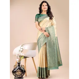 KALINI Women Woven Design Zari Banarasi Saree-picture-30