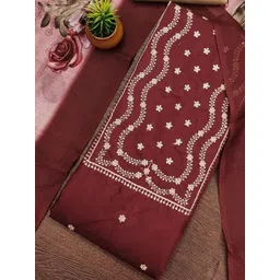 KALINI Women's Cotton Blend Salwar Suit Dress Material with Dupatta-picture-21