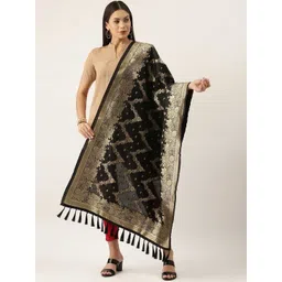 KALINI Woven Design Dupatta with Zari-picture-36