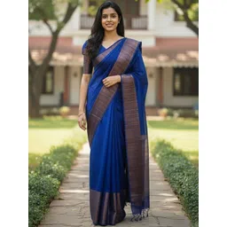 KALINI Woven Design Silk Blend Handloom Banarasi Saree-picture-31