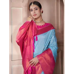 KALINI Woven Design Silk Blend Kanjeevaram Saree-picture-37