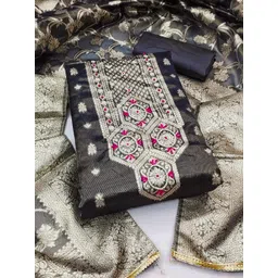 KALINI Woven Design Unstitched Dress Material-picture-29