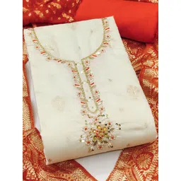 KALINI Woven Design Unstitched Dress Material-picture-38