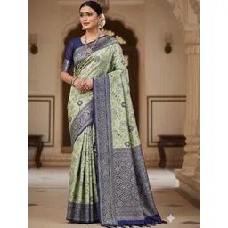 KALINI Woven Design Zari Art Silk Heavy Work Saree-picture-36