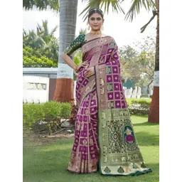 KALINI Woven Design Zari Banarasi Saree-picture-18