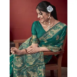 KALINI Woven Design Zari Paithani Saree-picture-10